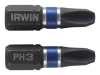 IRWIN Impact Screwdriver Bits PH3 25mm Pack of 2 1