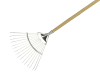 Kent and Stowe Long Handled Lawn and Leaf Rake Stainless Steel 1
