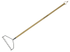 Kent and Stowe Long Handled Soil Rake Carbon Steel 2