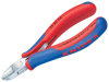Knipex Electronic Diagonal Cut Pliers - Round Non Bevelled 115mm 1