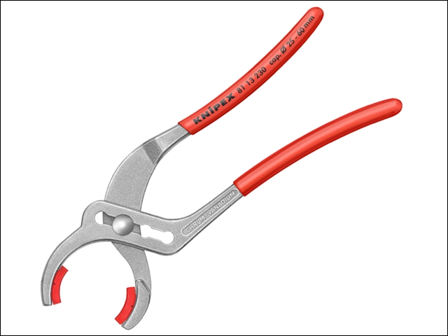Knipex Pipe Gripping Pliers (Tube Fittings) Plastic Jaw PVC Grips 60mm Capacity 230mm 1