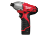 Milwaukee C12 ID-202C Compact Impact Driver 12 Volt 2 x 2.0Ah Li-Ion 12V 2