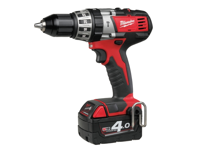 C18 PD Compact Cordless Percussion Drill 1 x 4.0Ah,1 x 2.0Ah Li-Ion 1