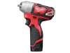 Milwaukee M12 BIW14-202C Sub Compact 1/4in Impact Wrench 12 Volt 2 x 2.0Ah Li-Ion 12V 2