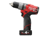 Milwaukee M12 CDD-402C Fuel™ Compact Cordless Drill Driver 12 Volt 2 x 4.0Ah Li-Ion 12V 1