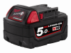 Milwaukee M18 M18B5 REDLITHIUM-ION™ Slide Battery Pack 18 Volt 5.0Ah Li-Ion 18V 1