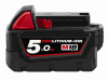 Milwaukee M18 M18B5 REDLITHIUM-ION™ Slide Battery Pack 18 Volt 5.0Ah Li-Ion 18V 2