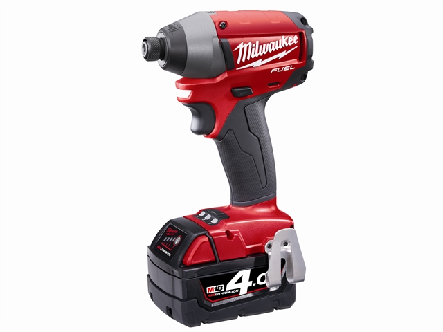 Milwaukee M18 CID-402X FUEL™ Compact 1/4in Impact Driver 18 Volt 2 x 4.0Ah Li-Ion 18V 2