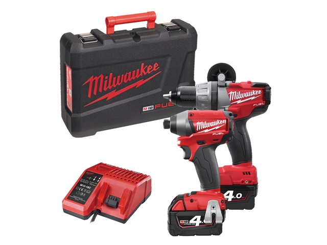 Milwaukee M18 PP2A-402C Fuel™ Twin Pack 18 Volt 2 x 4.0Ah Li-Ion 18V 1