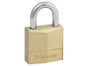 Master Lock Solid Brass 20mm Padlock 3 Pin 1