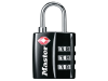 Master Lock TSA 3 Digit Combination Black 30mm Padlock 1