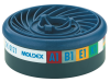 Moldex ABEK1 Gas Filter Cartridge Wrap of 2 1
