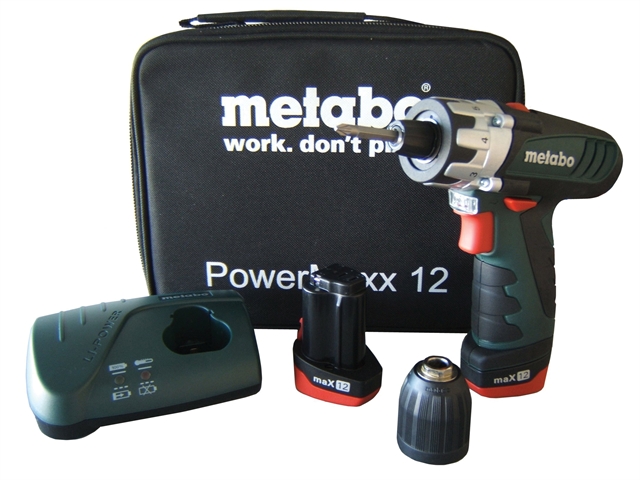 Metabo PowerMaxx 12 Drill Driver 10.8 Volt 2 x 1.5Ah Li-Ion 10.8V 2