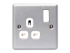 Masterplug Metal Clad Switched Socket 1-Gang 13A 1