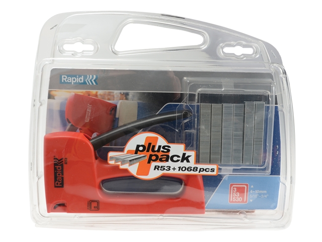 Rapid R53 Tacker + Staples in Plastic Case 2