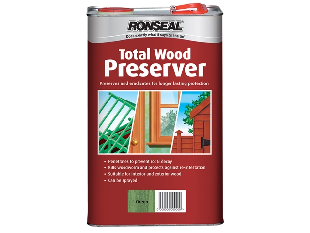 Ronseal Total Wood Preserver Green 5 Litre 1