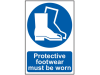 Scan Protective Footwear Must Be Worn - PVC 200 x 300mm 1
