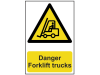 Scan Danger Forklift Trucks - PVC 200 x 300mm 1