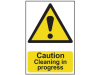 Scan Caution Cleaning In Progress - PVC 200 x 300mm 1