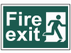 Scan Fire Exit Man Running Right - PVC 300 x 200mm 1
