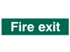 Scan Fire Exit Text Only - PVC 200 x 50mm 1