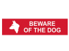 Scan Beware Of The Dog - PVC 200 x 50mm 1