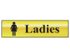 Scan Ladies - Polished Brass Effect 200 x 50mm 1