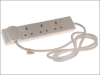 SMJ Extension Lead 240 Volt 4 Way 13A 2 Metre 240V 1