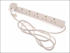 SMJ Extension Lead 240 Volt 6 Way 13A 2 Metre 240V 1