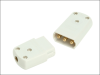 SMJ White 10A 3 Pin Plug & Socket 1