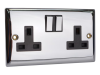 SMJ Switched Socket 2-Gang 13A Chrome 1