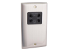 SMJ Dual Voltage Shaver Socket Brushed Steel 1