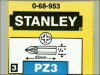Stanley Tools Pozidriv 3pt Bit 25mm (Set of 3) 1