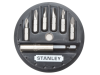 Stanley Tools Insert Bit Set Phillips/Slotted/Pozidriv 7 Piece 1