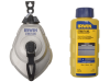 IRWIN Strait-Line HPP Chalk Reel Set 30m & Blue 113g Chalk 1