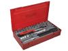 Teng TT3819 19 Piece Reg Metric Socket Set 3/8in Drive 1