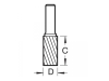 Trend S49/2 x 1/4 STC Solid Carbide Cylinder Burr 10 x 20mm 2