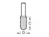 Trend S49/3 x 6mm STC Solid Carbide Bullnose Burr 10 x 20mm 3