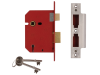 UNION 2201 5 Lever Mortice Sashlock Satin Chrome 77.5mm 3in Box 1