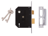 UNION 2295 2 Lever Mortice Sashlock Polished Brass 63mm 2.5in Box 1