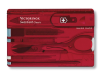 Victorinox Swiss Card Translucent Red Blister Pack 1