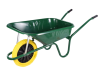 Walsall 90L Green Builders Wheelbarrow - Puncture Proof 1