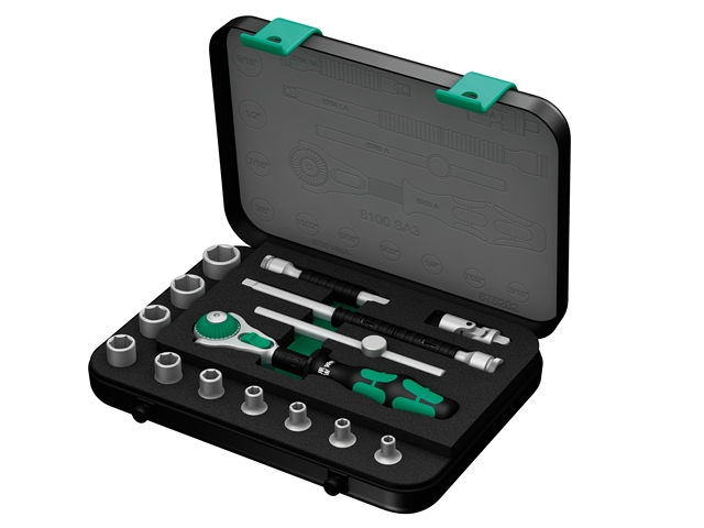 Wera Zyklop Socket Set of 15 Imperial 1/4in Drive 1