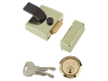 Yale Locks 85 Deadlocking Nightlatch 40mm Backset Brasslux Finish Box 1