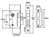 Yale Locks PM236 Bathroom 2 Lever Sashlock 67mm 2.5in Polished Chrome 2