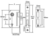 Yale Locks PM246 Internal 2 Lever Mortice Sashlock 67mm 2.5in Polished Chrome 2