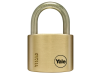 Yale Locks Y110 50mm Brass Padlock / Stainless Shackle 1