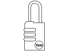 Yale Locks Y150 40mm Brass Combination Padlock 3