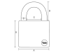 Yale Locks Y210 51mm Steel Padlock 6