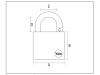 Yale Locks YE1 Brass Padlock 20mm (2 Pack) 3